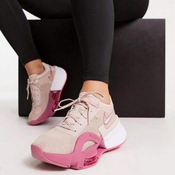 10 WOMEN'S NIKE AIR ZOOM SUPERREP 3 PINK OXFORD DA9492-600 RUNNING SNEAKERS - Picture 2 of 11